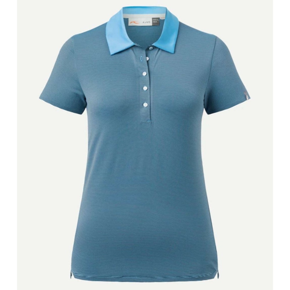 Kjus women Sina polo shirt logo LG60-D04 72612 blue UPF50+ 38 / M $128